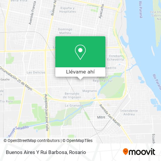 Mapa de Buenos Aires Y Rui Barbosa