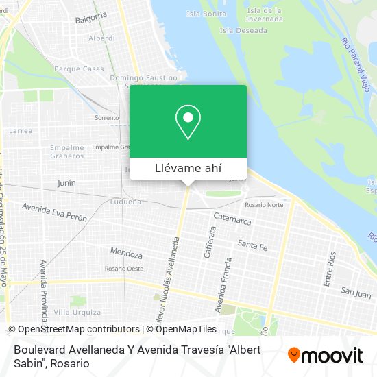 Mapa de Boulevard Avellaneda Y Avenida Travesía "Albert Sabin"