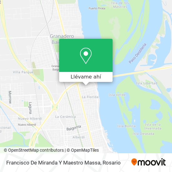Mapa de Francisco De Miranda Y Maestro Massa