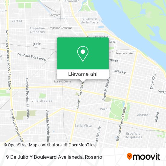 Mapa de 9 De Julio Y Boulevard Avellaneda