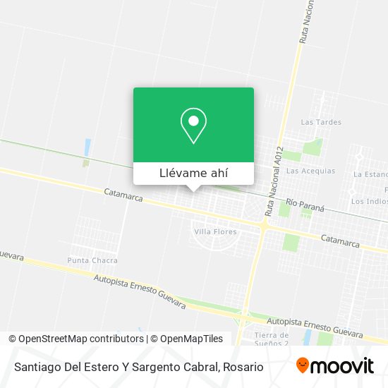Mapa de Santiago Del Estero Y Sargento Cabral