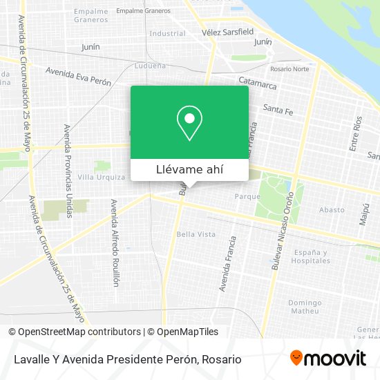 Mapa de Lavalle Y Avenida Presidente Perón