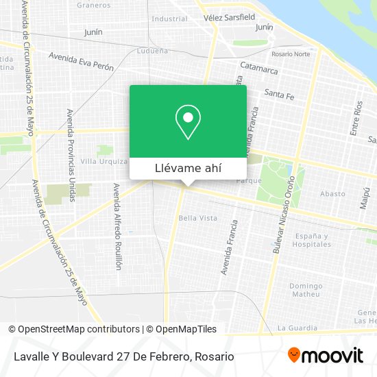 Mapa de Lavalle Y Boulevard 27 De Febrero