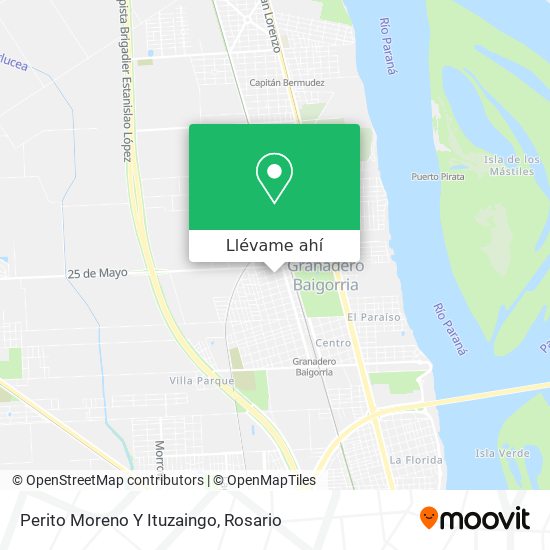 Mapa de Perito Moreno Y Ituzaingo