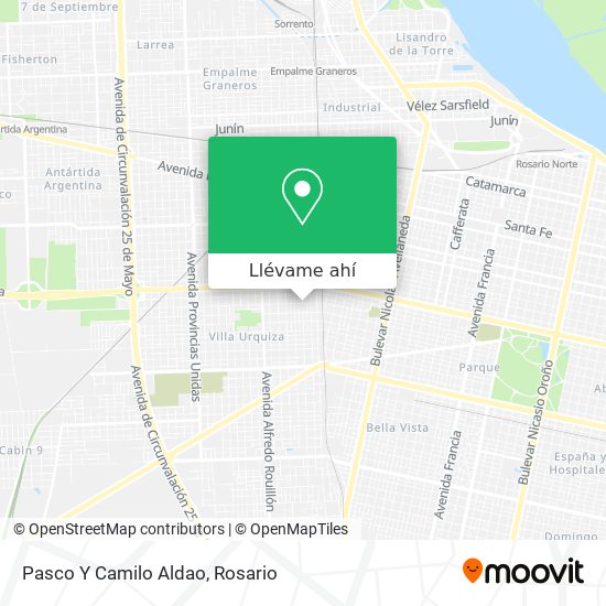 Mapa de Pasco Y Camilo Aldao