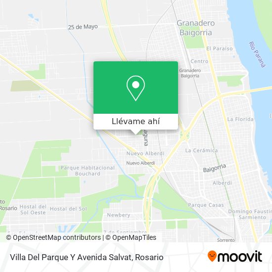 Mapa de Villa Del Parque Y Avenida Salvat