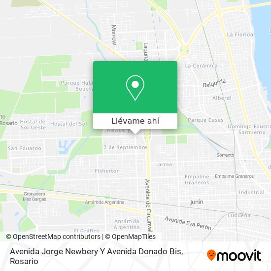 Mapa de Avenida Jorge Newbery Y Avenida Donado Bis
