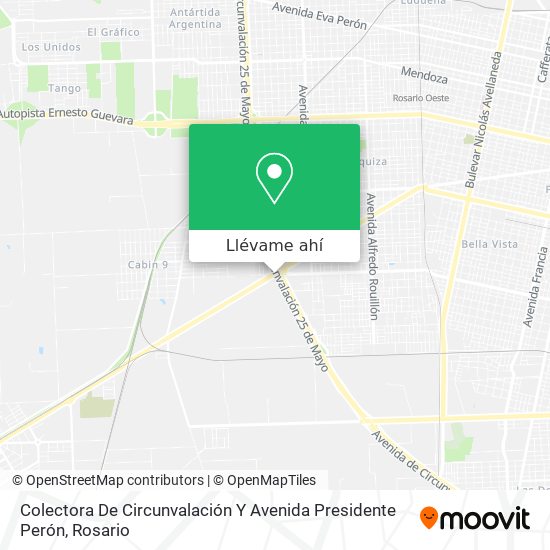 Mapa de Colectora De Circunvalación Y Avenida Presidente Perón