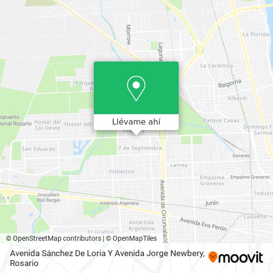Mapa de Avenida Sánchez De Loria Y Avenida Jorge Newbery