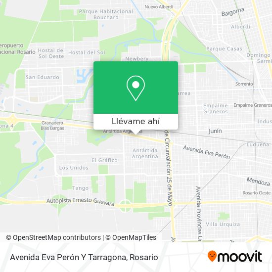 Mapa de Avenida Eva Perón Y Tarragona