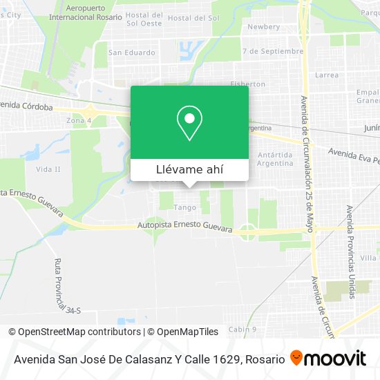 Mapa de Avenida San José De Calasanz Y Calle 1629