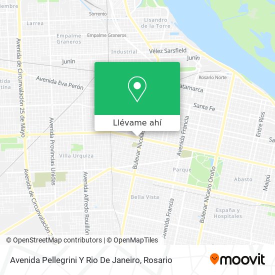 Mapa de Avenida Pellegrini Y Rio De Janeiro
