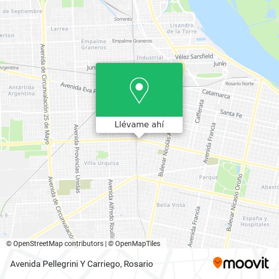 Mapa de Avenida Pellegrini Y Carriego