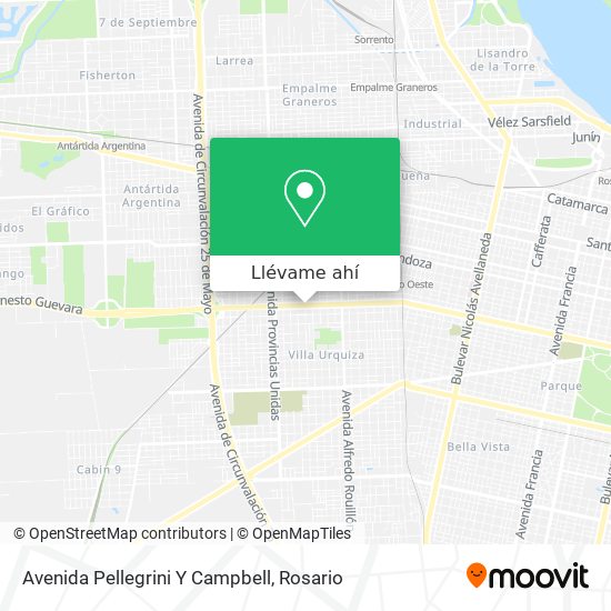 Mapa de Avenida Pellegrini Y Campbell