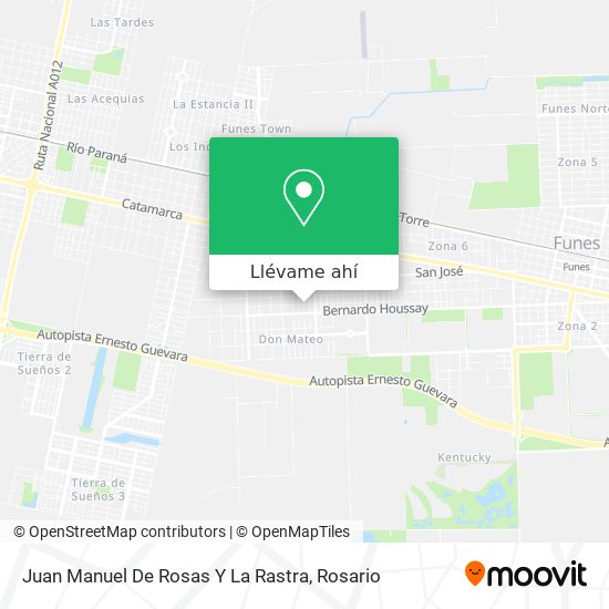 Mapa de Juan Manuel De Rosas Y La Rastra