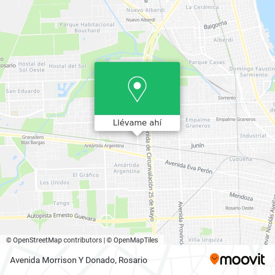 Mapa de Avenida Morrison Y Donado