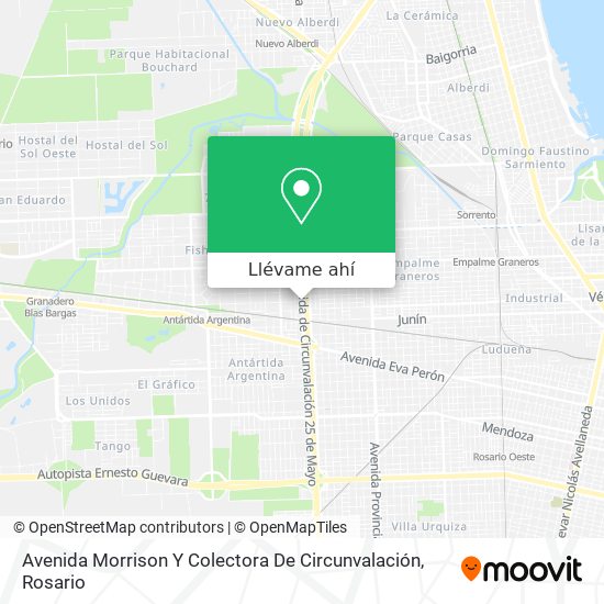 Mapa de Avenida Morrison Y Colectora De Circunvalación