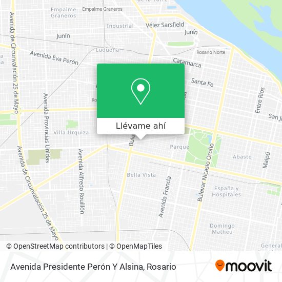 Mapa de Avenida Presidente Perón Y Alsina