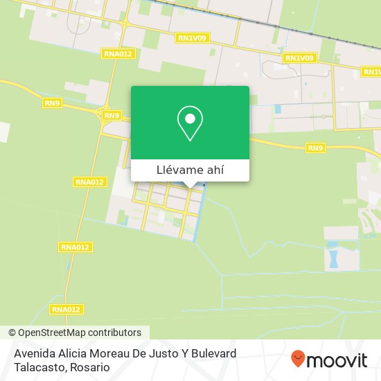 Mapa de Avenida Alicia Moreau De Justo Y Bulevard Talacasto