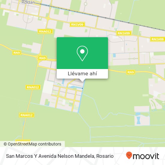 Mapa de San Marcos Y Avenida Nelson Mandela