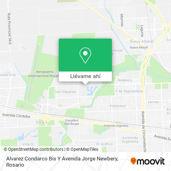 Mapa de Alvarez Condarco Bis Y Avenida Jorge Newbery