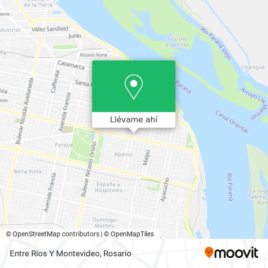 Mapa de Entre Ríos Y Montevideo