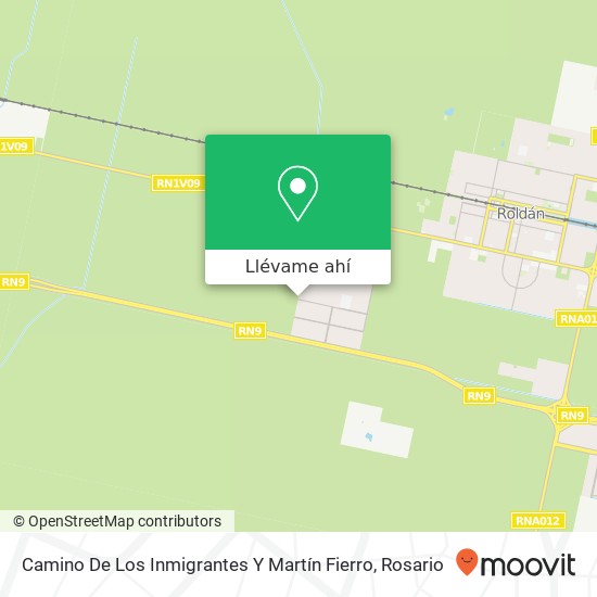 Mapa de Camino De Los Inmigrantes Y Martín Fierro