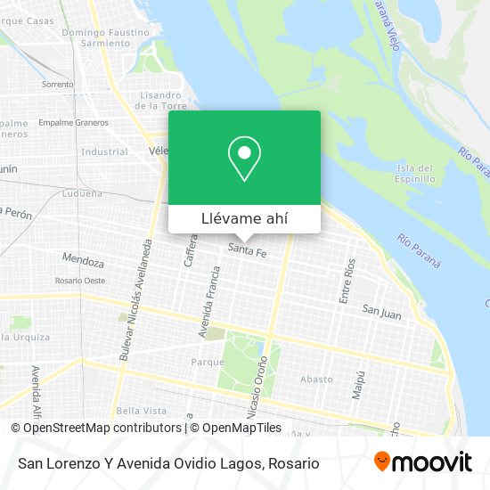 Mapa de San Lorenzo Y Avenida Ovidio Lagos