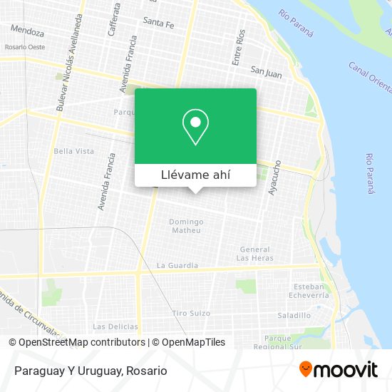 Mapa de Paraguay Y Uruguay