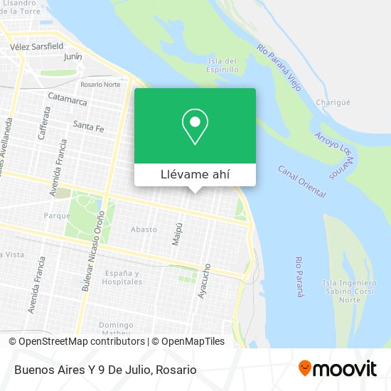 Mapa de Buenos Aires Y 9 De Julio