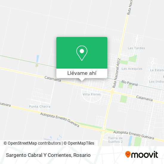 Mapa de Sargento Cabral Y Corrientes