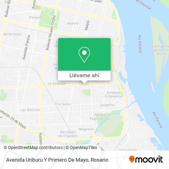 Mapa de Avenida Uriburu Y Primero De Mayo