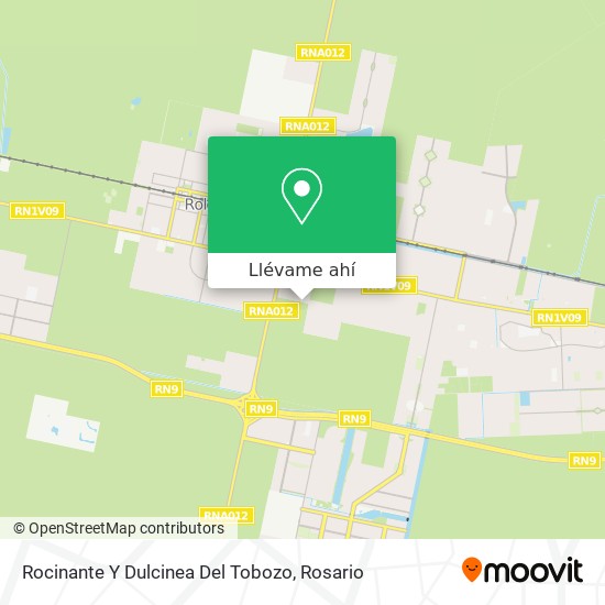 Mapa de Rocinante Y Dulcinea Del Tobozo