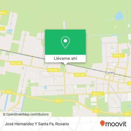 Mapa de José Hernandez Y Santa Fe