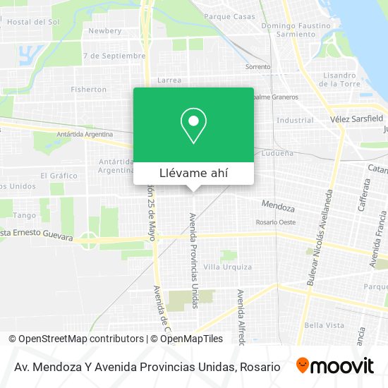 Mapa de Av. Mendoza Y Avenida Provincias Unidas