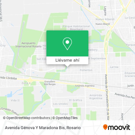 Mapa de Avenida Génova Y Maradona Bis