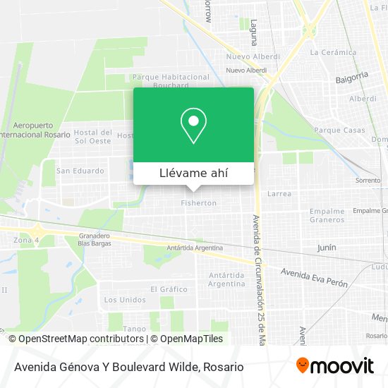 Mapa de Avenida Génova Y Boulevard Wilde