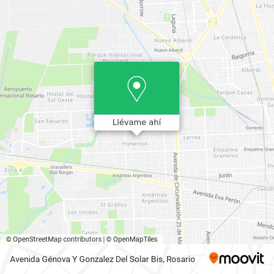 Mapa de Avenida Génova Y Gonzalez Del Solar Bis