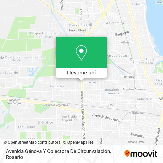 Mapa de Avenida Génova Y Colectora De Circunvalación