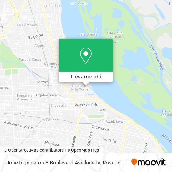 Mapa de Jose Ingenieros Y Boulevard Avellaneda