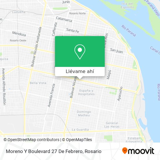Mapa de Moreno Y Boulevard 27 De Febrero