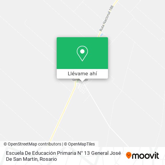 Mapa de Escuela De Educación Primaria N° 13 General José De San Martín
