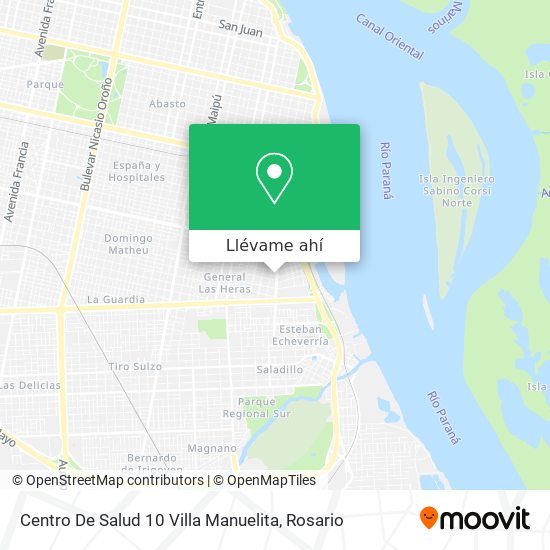 Mapa de Centro De Salud 10 Villa Manuelita