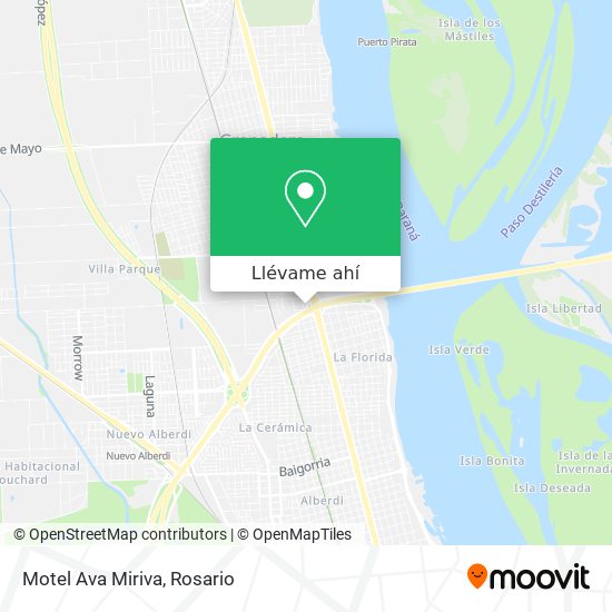 Mapa de Motel Ava Miriva
