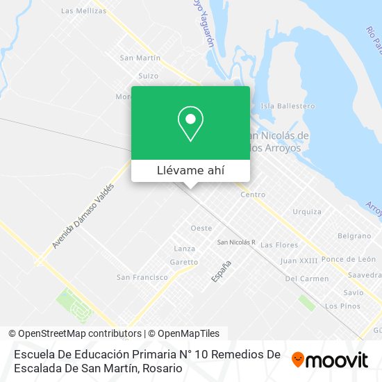 Mapa de Escuela De Educación Primaria N° 10 Remedios De Escalada De San Martín