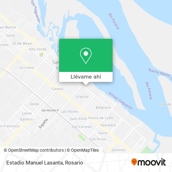 Mapa de Estadio Manuel Lasanta