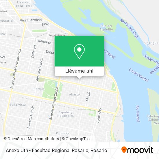 Mapa de Anexo Utn - Facultad Regional Rosario
