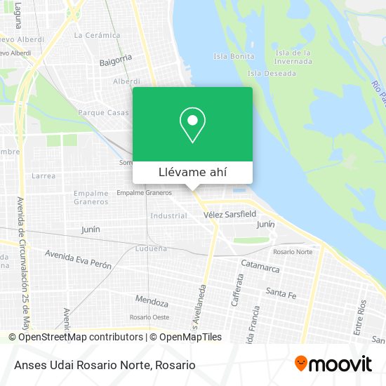 Mapa de Anses Udai Rosario Norte