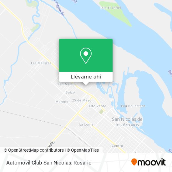 Mapa de Automóvil Club San Nicolás