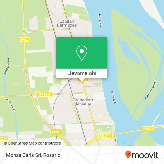 Mapa de Monza Carls Srl